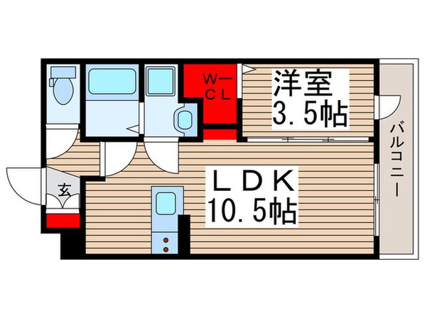 CRESCENT　COURTの物件間取画像